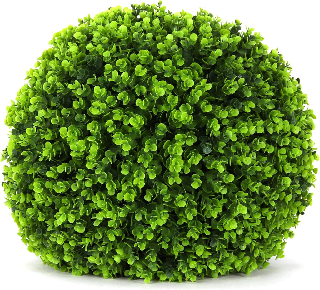 3rd Street Inn Topiary Ball - Artificial Topiary Plant - Wedding Decor - Indoor/Outdoor Artificial Plant Ball - Topiary Tree Substitute (19" XXL (1-Pack), Wintergreen)