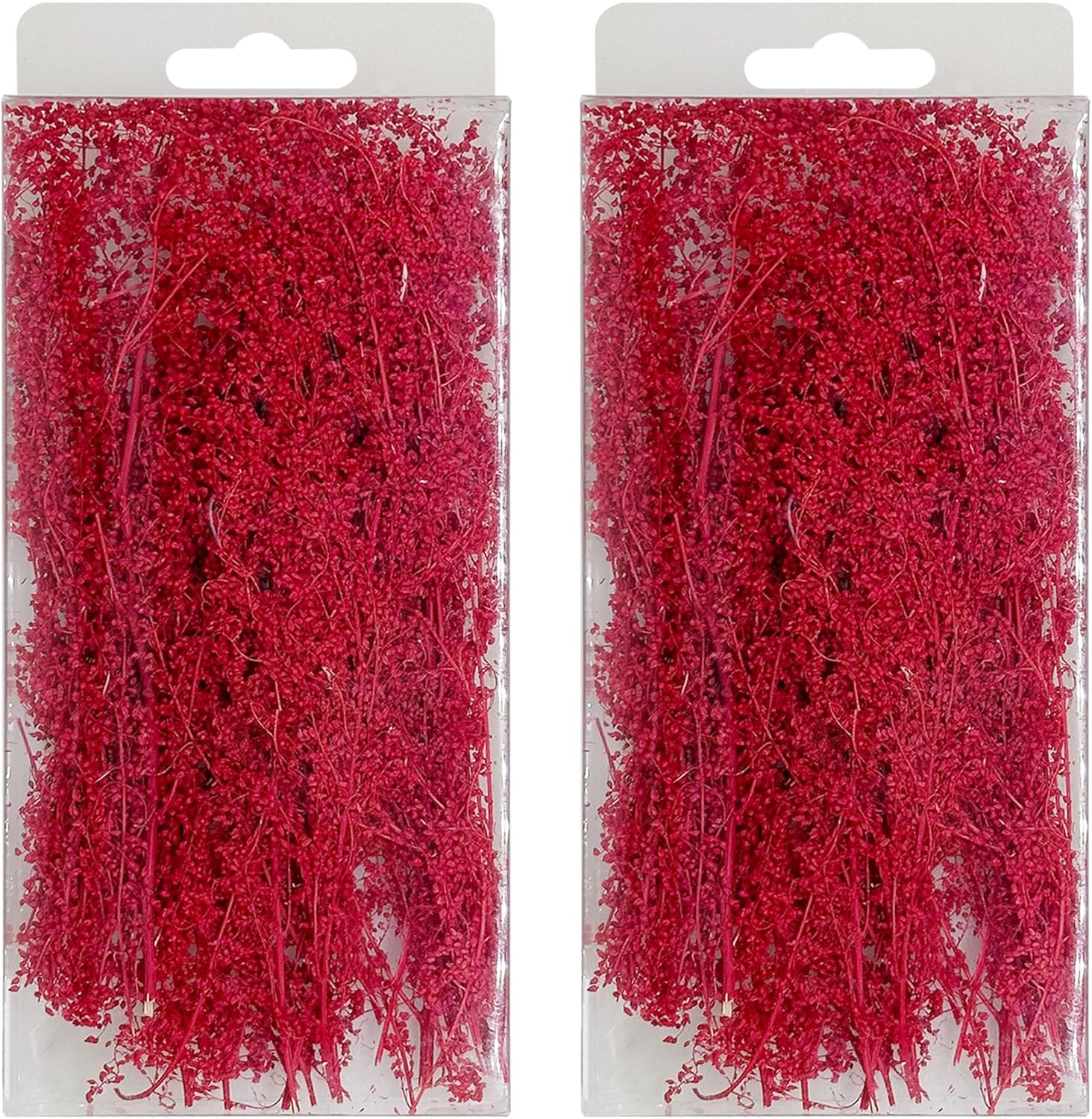 Woohome Static Grass Tuft Model Lowland Shrubs Tuft Terrain Model Artificial Plants DIY Miniature for Train Landscape Railroad Scenery, Red
