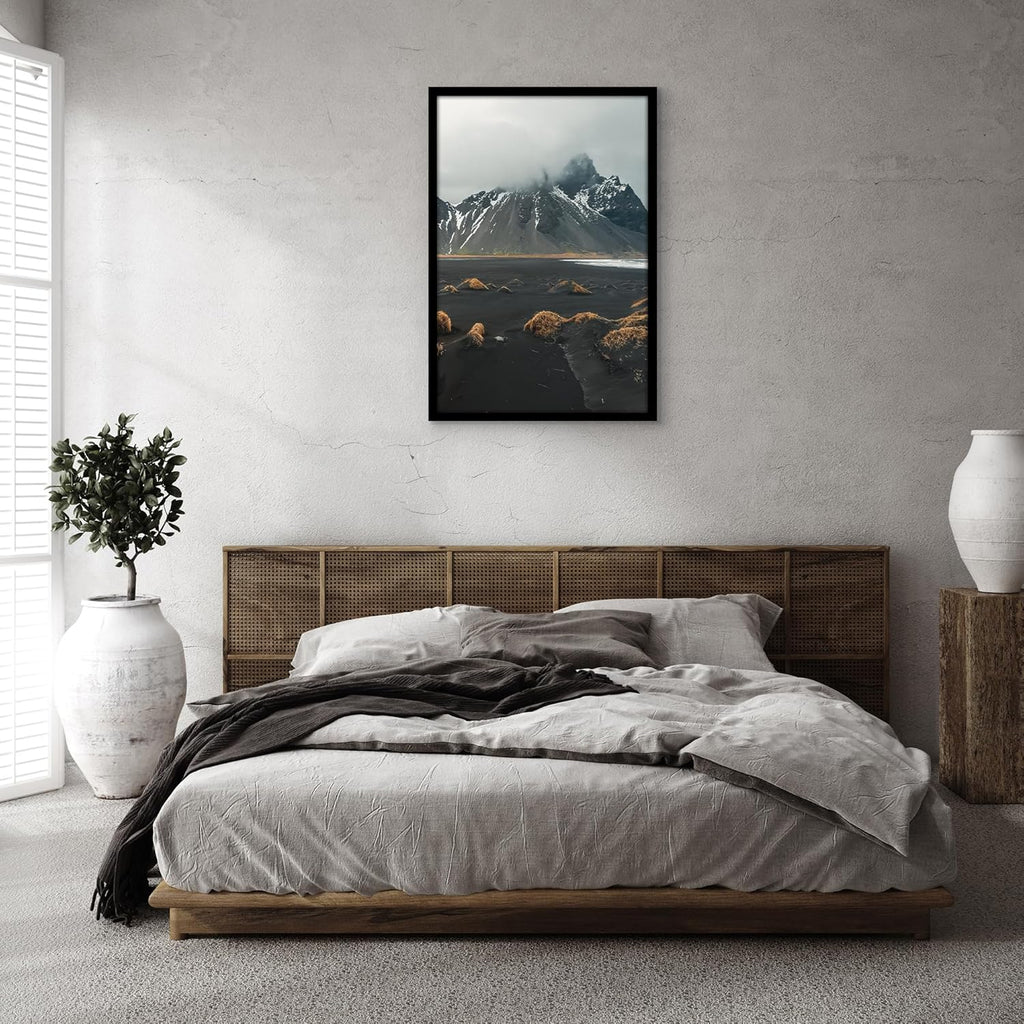 Americanflat 26x39 Poster Frame with Polished Plexiglass - Black Picture Frame - Wide Photo Frames Made of Engineered Wood for Vertical or Horizontal Wall Display - Epic Collection - Black