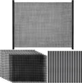 8Pcs Plastic Mesh Canvas Sheets Embroidery Aquarium Fish Tank Divider Plastic Grid Isolation Board Partition Net Pane Separator Filter Bottom Tray,20 Pcs Binding Bars Sliding Bars ,Crochet Projects
