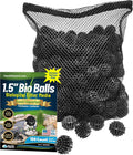 Aquatic Experts Bio Balls Filter Media Bulk, 1.5 Inch Large Bio Balls for Pond & Aquarium Filters, Pond Filter Media for Outdoor Ponds, (100 Count with 10" x 12" Mesh Bag, 1.5 Inch)