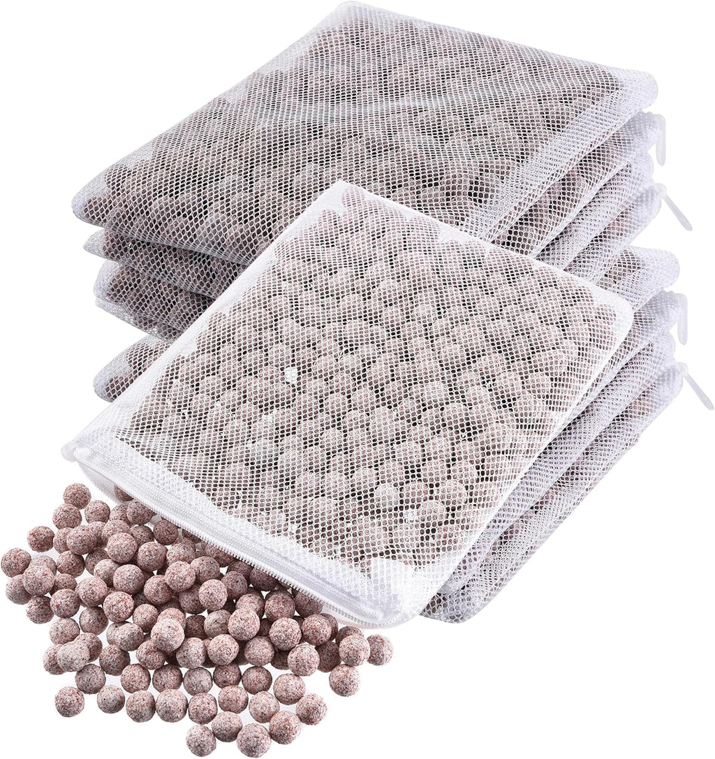 JIHAQUA Aquarium Ceramic Filter Media Bio Filter Rings, Bio Ceramic Ball for Freshwater,Marine Fish Tank,Canister Filter,Koi Pond (Wine, 10 Lbs)