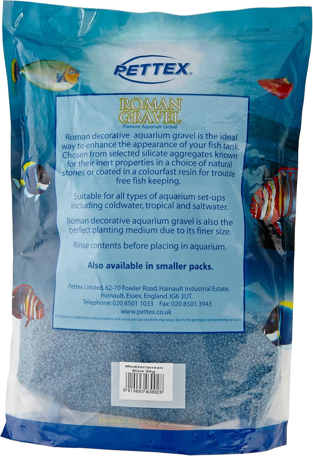 Roman Gravel Aquatic Roman Gravel, 2 Kg, Mediterranean Blue