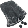 Aquarium Masters 300 Count 1.5 Inch Large Bio Balls Filter Media - Includes 18x14 Mesh Bag with Easy Access Zipper - Perfect Bio Balls for Pond Filter Media