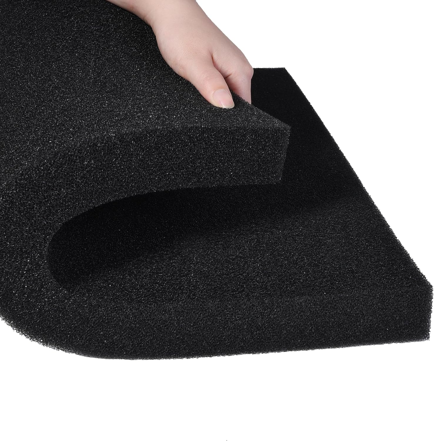 Hipanda 2 Pack Aquarium Bio Filter Sponge Pad 20"x20"x1.5",50PPI, Bio Filter Media Foam Pad Sponges, Cut-to-Size Open Cell Foam Sheet for Fish Tank