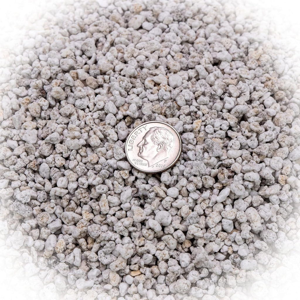 Gardenera Organic Perlite - Medium/Fine Grade (5 Quart Bag) Horticultural Soil Amendment for Indoor & Outdoor Container Plants for Drainage Management and Enhanced Growth