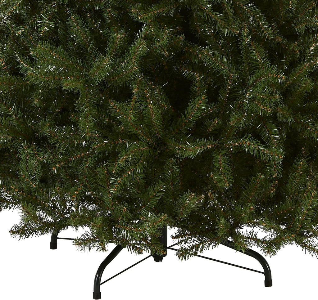 National Tree Company Artificial Full Christmas Tree, Green, Dunhill Fir, Includes Stand, 9 Feet & Company Artificial Full Christmas Tree, Black, North Valley Spruce, Includes Stand, 6.5 Feet