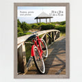 MCS Museum Poster Frame 20x28 Barnwood, Vertical & Horizontal Wall Hanging Large Picture Frame for Photos, Posters & Art Prints (1-Pack)