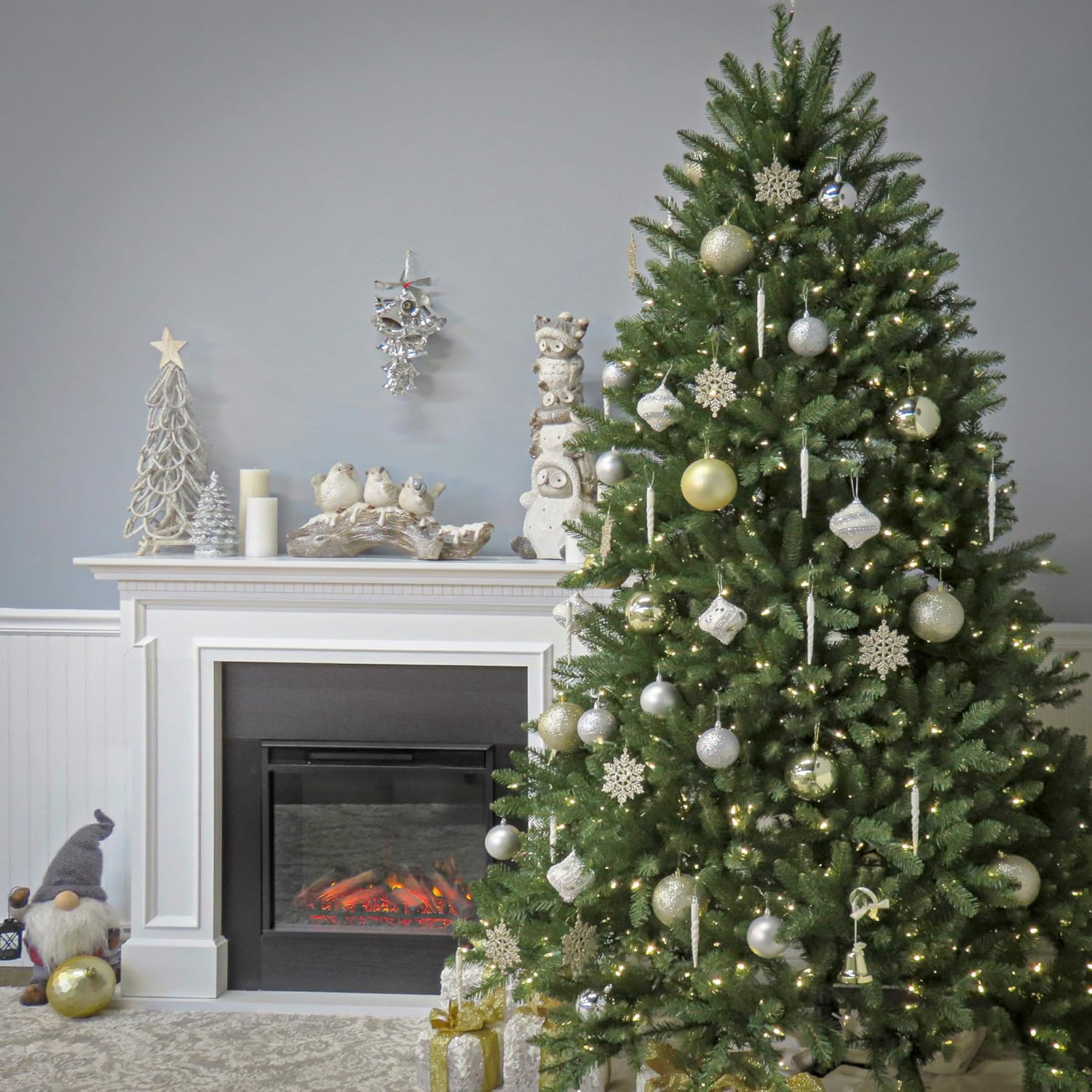 National Tree Company 6 ft Unlit Dunhill Fir Artificial Full Christmas Tree, 1,430 Tips, Includes Stand, Green