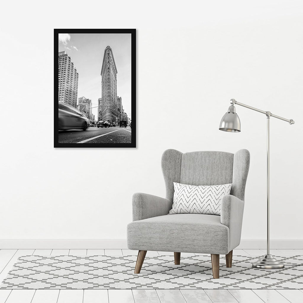 Americanflat 24x36 Poster Frame with Polished Plexiglass - Black Picture Frame - Wide Photo Frames Made of Engineered Wood for Vertical or Horizontal Wall Display - Epic Collection - Black