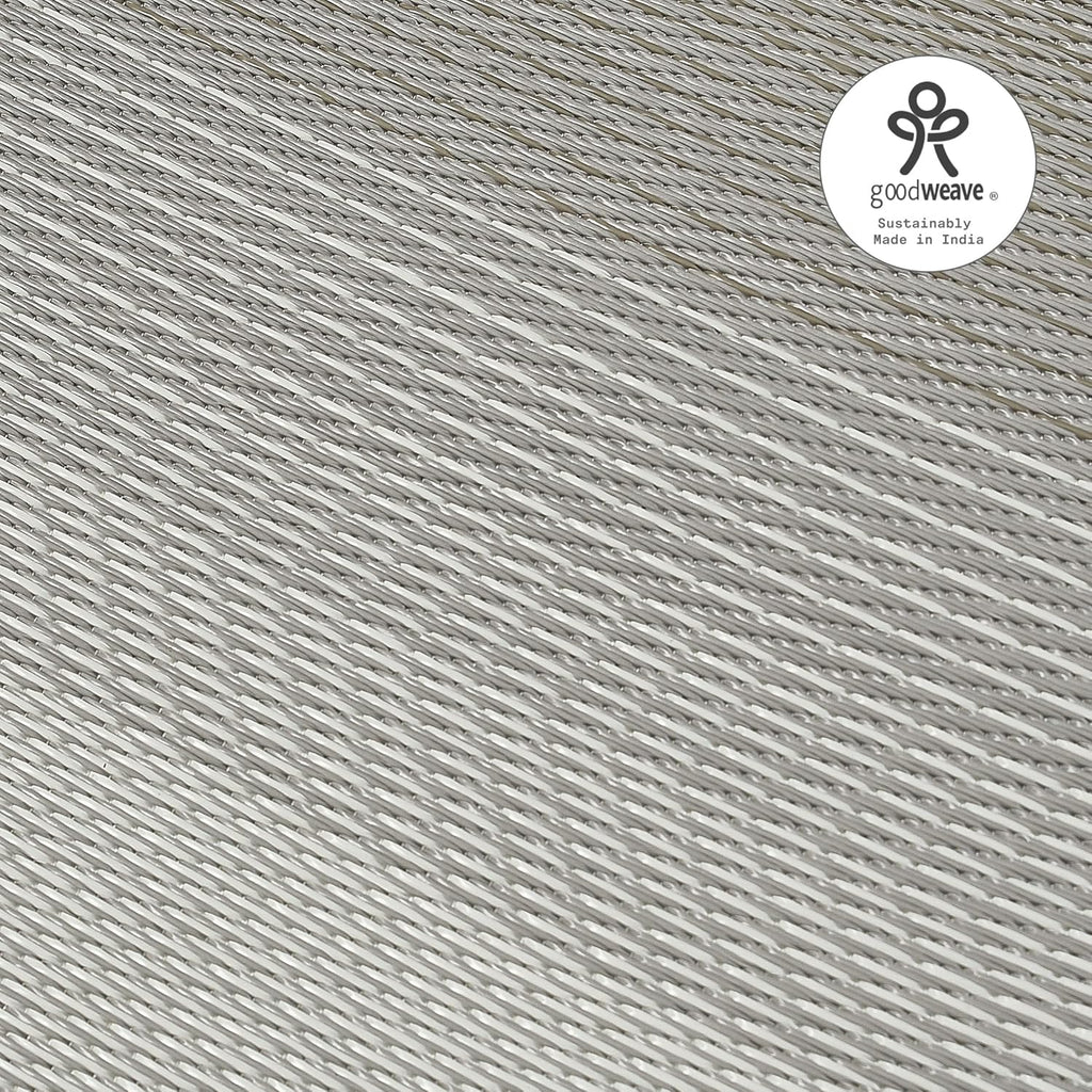 Fab Habitat Neutral Ombre Outdoor Rug - Waterproof, Fade Resistant, Crease-Free, Reversible - Premium Recycled Plastic - Patio Porch Balcony Deck - Big Sur Ash - 8x10 ft