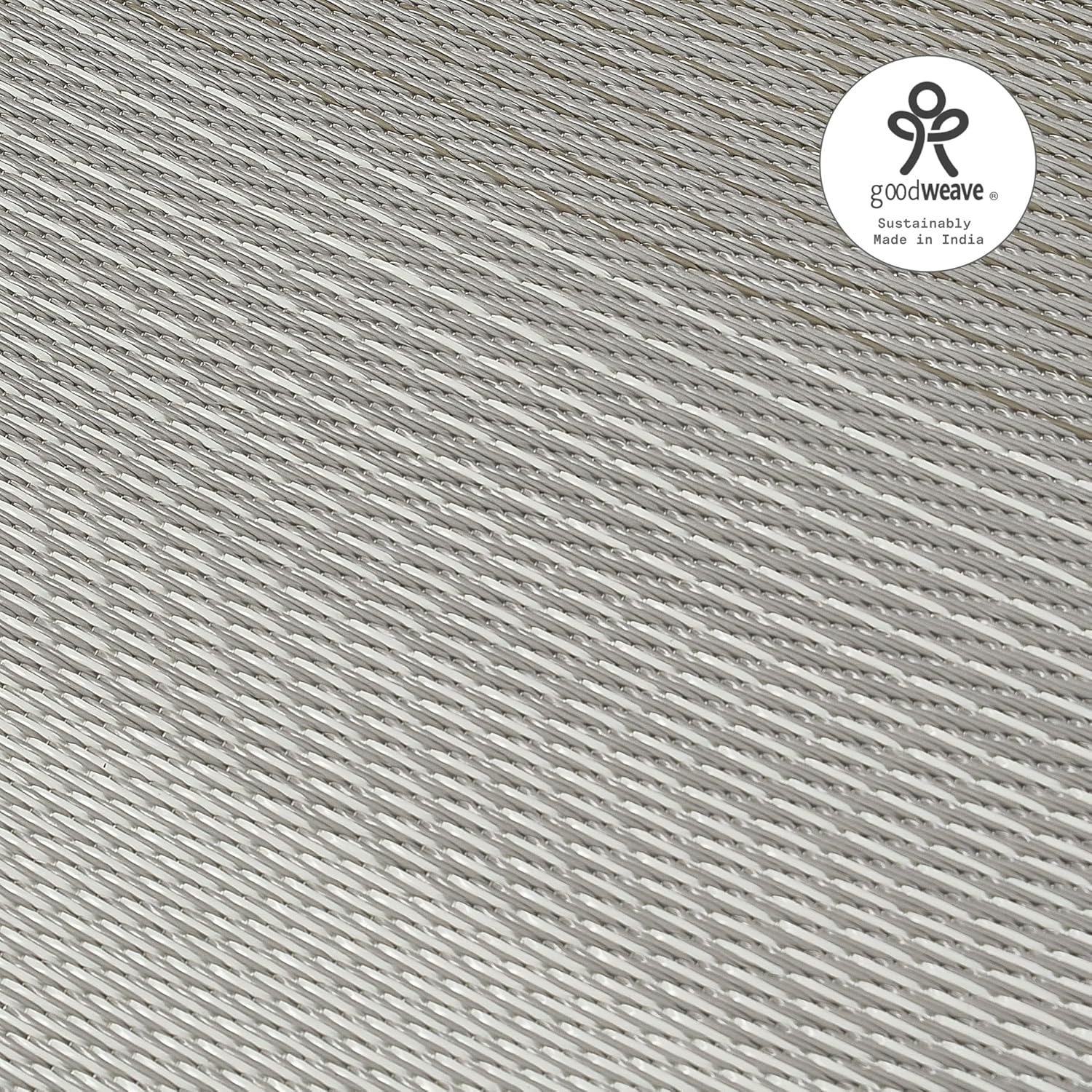 Fab Habitat Neutral Ombre Outdoor Rug - Waterproof, Fade Resistant, Crease-Free, Reversible - Premium Recycled Plastic - Patio Porch Balcony Deck - Big Sur Ash - 8x10 ft