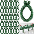 Zhengmy 30 Pcs 20 inch Christmas Garland Ties Artificial Pine Needles Flexible Pine Stems Twist Wired Tree Branches for Christmas Stairs Railing Banister DIY Craft Gift Wrapping
