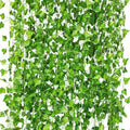 CQURE 72 Pack 504Ft Artificial Ivy Fake Vines,Ivy Garland Greenery Garland Fake Hanging Plants Vines Aesthetic Green Leaves for Bedroom Wedding Party Garden Wall Decor