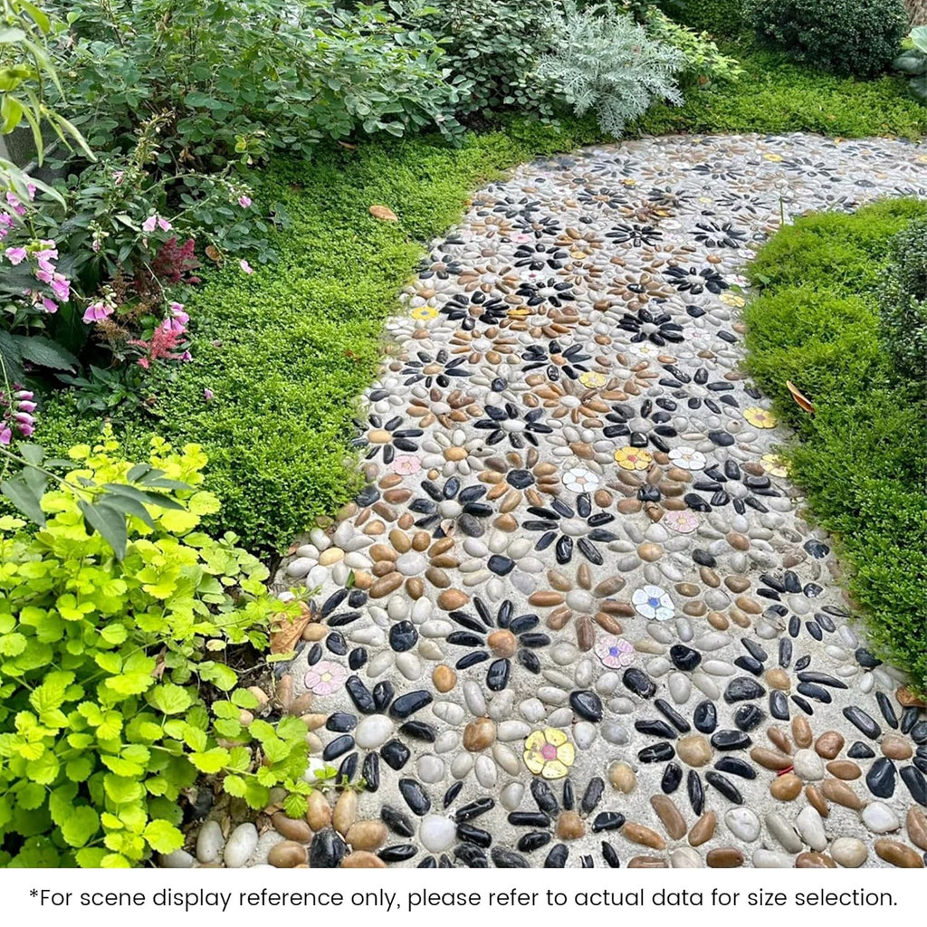SIDONG 5 LB Mixed River Rocks, 0.4-1.2 Inches Highly Polished Pebbles for Indoor Plants, Decorative Stones for Plants, Fish Tank, Vases, Home Décor, Crafting, Garden Landscaping