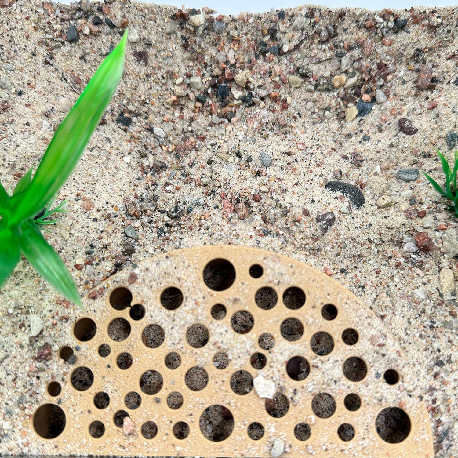 Shrimp Breeding Protector | Shrimp Breeding Cave Aquarium Tunnel | CTWPets (Light Brown)