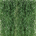 Riceshoot 24 Pcs Artificial Hanging Vines Fake Weeping Willow Leaves Decor Fake Seaweed Artificial Vines Greenery Garland for Wedding Party Backdrop Wall Decor Garden Patio Backyard (Dark Green)