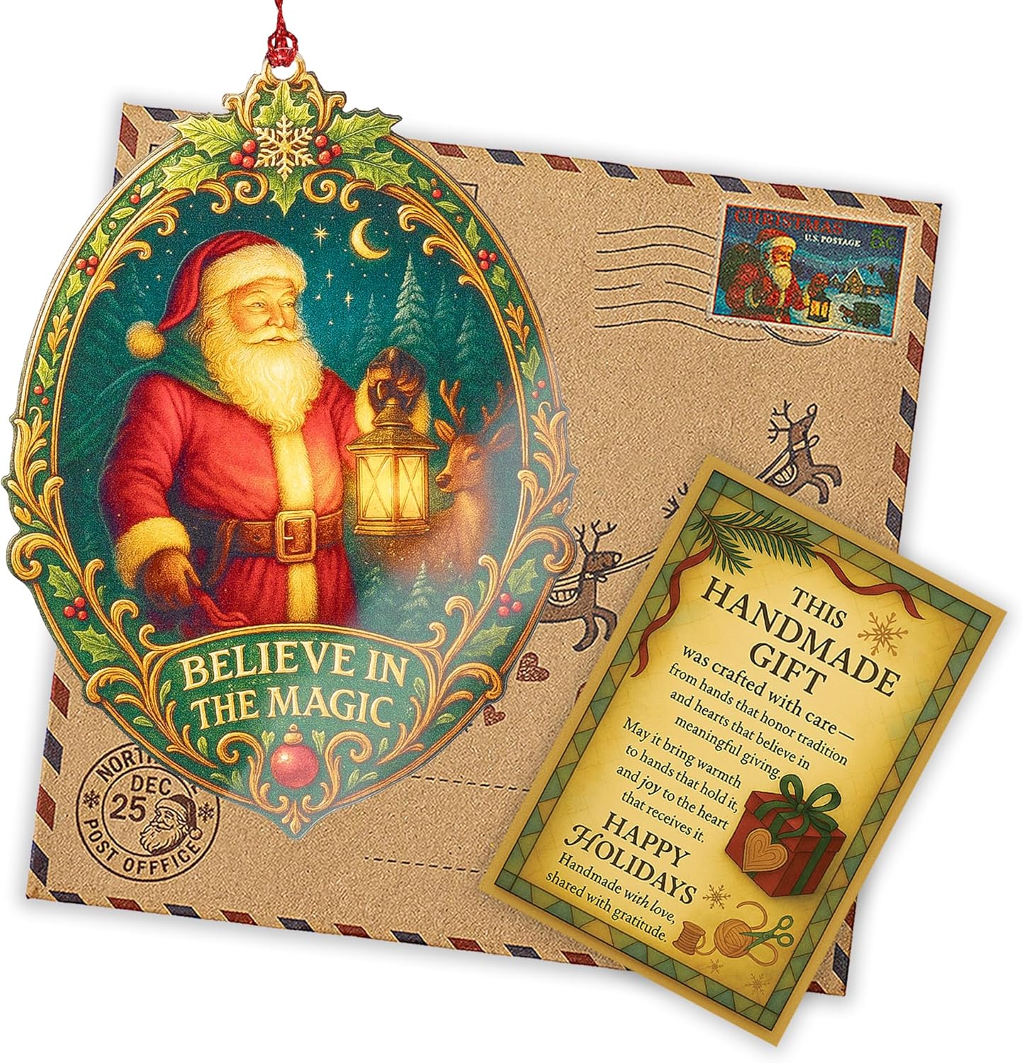 Funny Christmas Santa Ornaments 2025 - Santa Ornaments for Christmas Tree - Christmas Ornaments - Nostalgic Christmas Decorations - Old World Christmas Ornaments - Christmass Ornament