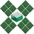 20"x20" Grass Wall,16PCS Artificial Boxwood Panels Cover 44.4SQFT,4 Layers Plant Wall, Greenery Backdrop,Privacy Hedge Screen,Green Panels Decor for Outdoor Garden and Indoor Home Wedding