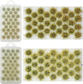 Woohome 2 Boxes Static Grass Tuft Model Grass Tufts Railway Artificial Grass Bushy Tuft Flower Cluster Vegetation Groups for Train Landscape Railway Artificial Grass Modeling