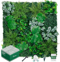 Artificial Boxwood Panels, Grass Wall Panels 16 Pack 20"x20",Privacy Hedge Fence Screen with UV Protection,Fake Greenery Backdrop for Indoor Wedding Decoration and Outdoor Garden Backyard