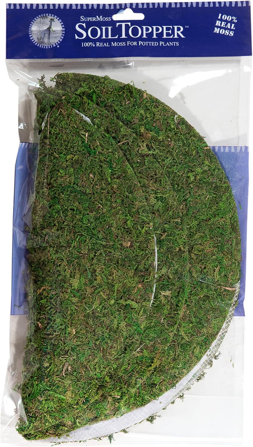 SuperMoss (26320) Moss Soil Toppers (Place Mats), Fresh Green, 14" (3 units)