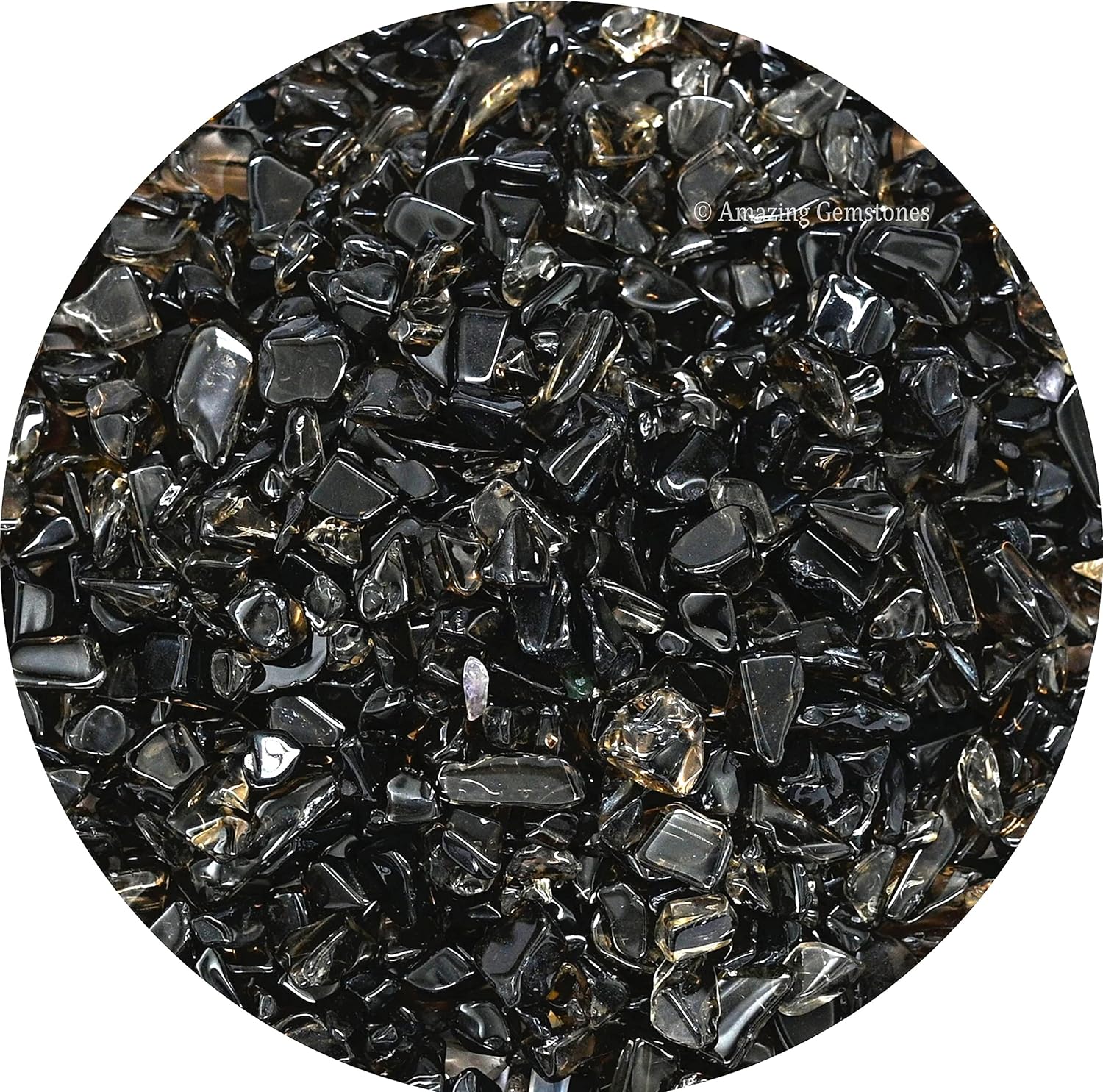 Smoky Quartz Crystal Aquarium Gravel - Rocks, Tumbled Stone and Tiny Crystals for Decoration (Natural AAA Grade Gemstones) (1000+ carat)