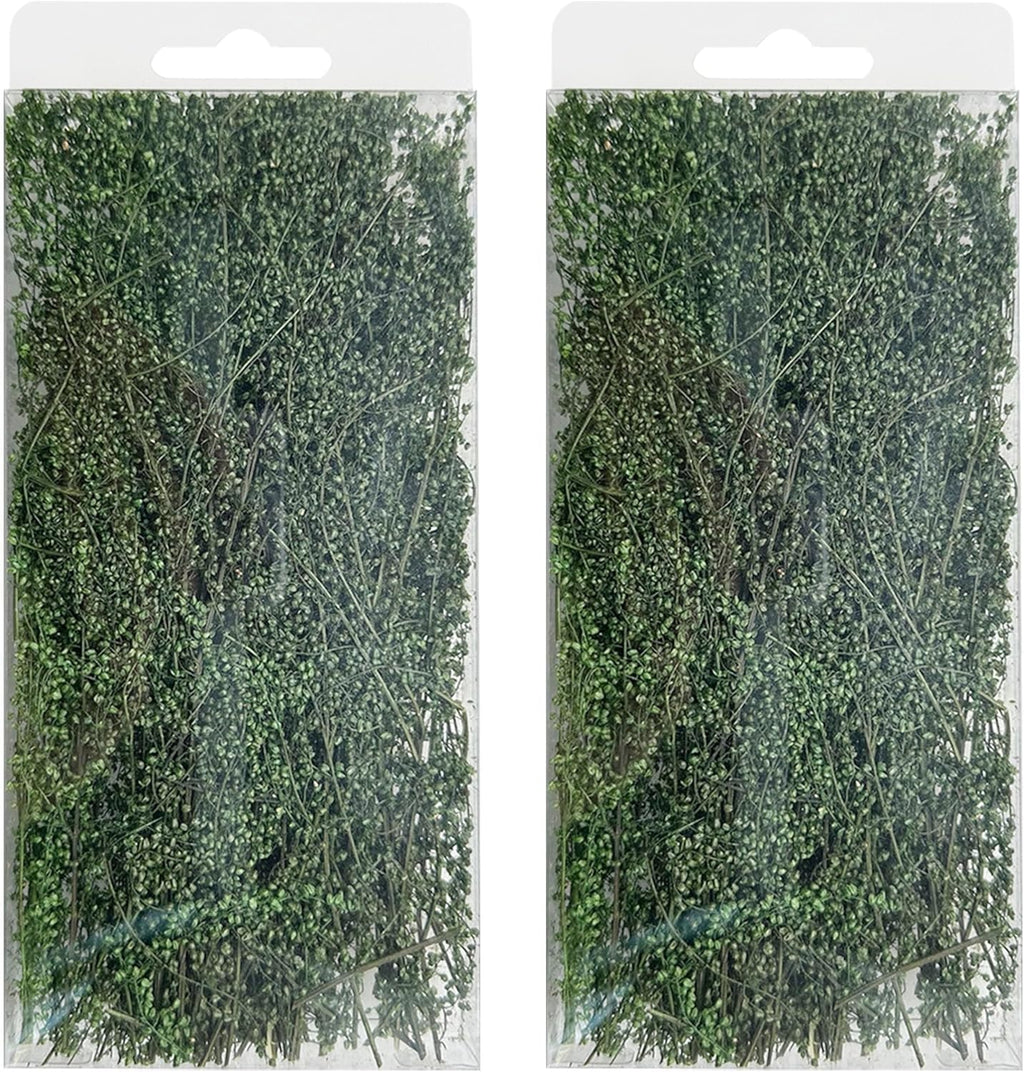 Woohome Static Grass Tuft Model Grass Tufts Railway Artificial Grass Bushy Tuft Flower Cluster Vegetation Groups for Model Train Landscape Railroad Scenery, Dark Green