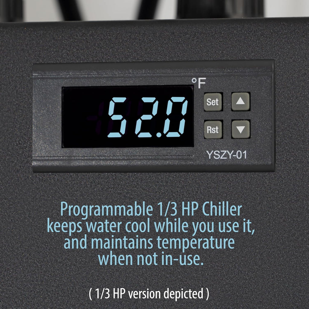 Chiller 2.0 for Ice Bath and Cold Plunges Including All Hoses and Pumps. 1/3 HP, 2/3 HP, 1 HP Models
