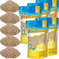 NiToy FlexiSand 11 lbs Moldable Self-Sticking Sand, Never Dries Out Fun for 3 Years and Up Kids Bulk Refill for Sensory Sand Box Toys, Ideal for Shaping, Squeezing, Scooping and Rolling (Dark Yellow)