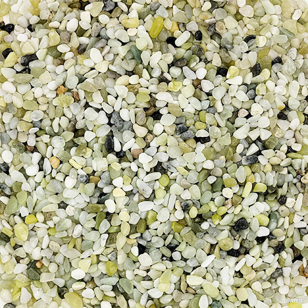 3.3LB Natural Succulent Cactus Gravel for Plants, 1/4" DIY Jade Bean Pebbles, Decorative Stones for Vase Fillers, Terrarium, Gardening, Indoor Outdoor Decor.