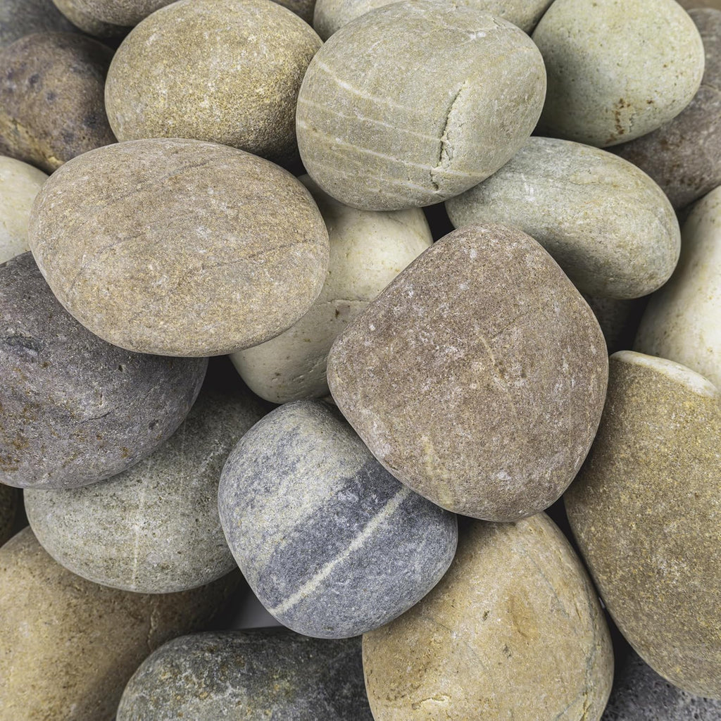 MSI Decorative Polished Multicolor Pebbles, 1 inch - 2.5 inch, 40 lb. Bag