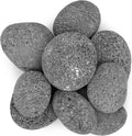 Stanbroil Tumbled Lava Rock Pebbles for Indoor or Outdoor Gas Fire Pits and Fireplaces - 10 pounds (3"-5")