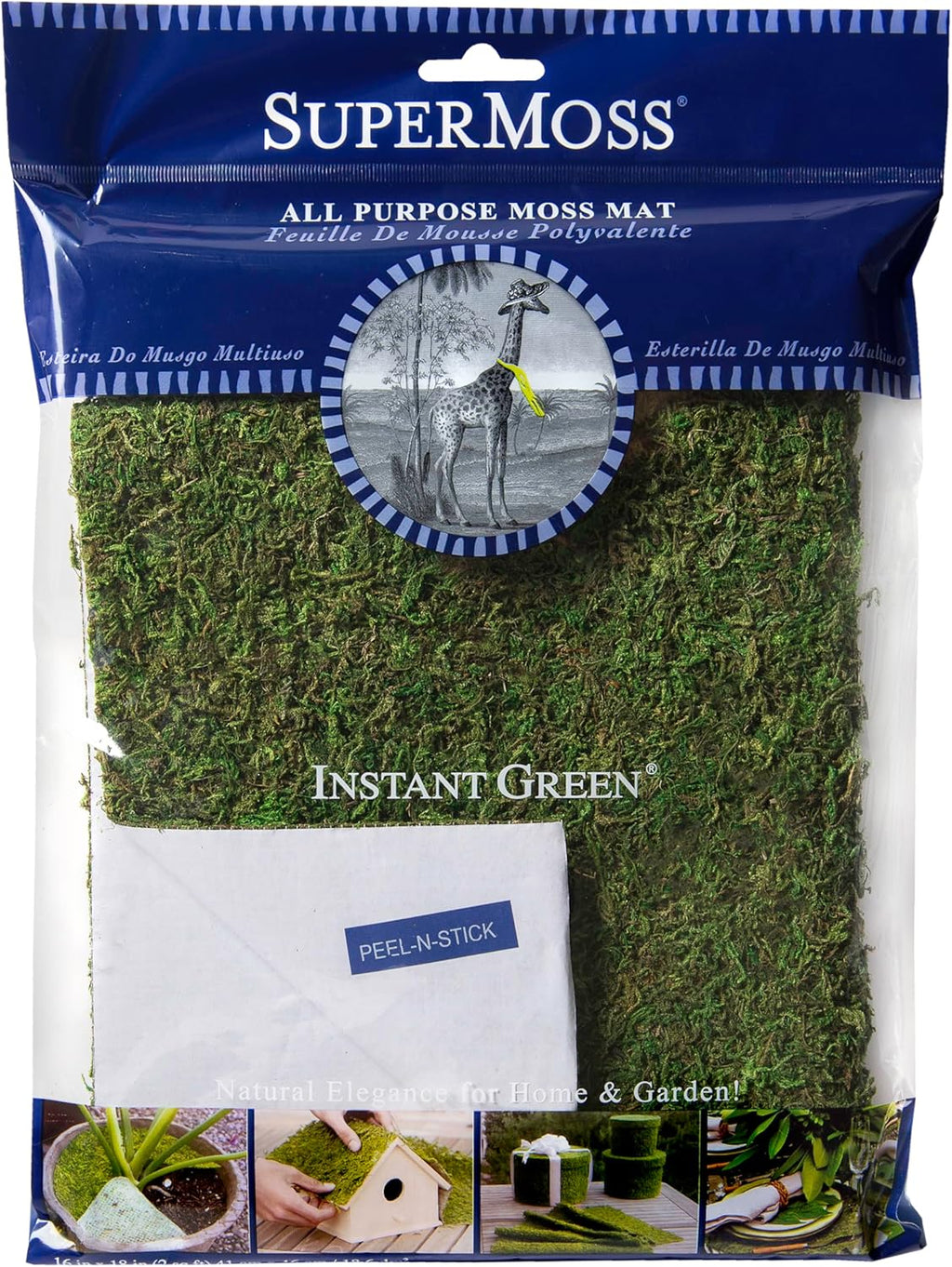 SuperMoss (22406) InstantGreen Moss Mat, Peel n Stick 18inx16in