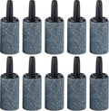 Pawfly Aquarium Air Stone 1 Inch, Fish Tank Air Stone Aerator Bubble Diffuser for Nano Air Pumps Small Buckets and Fish Tanks, 10 Pack