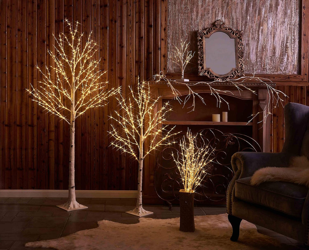 LITBLOOM Lighted Twig Birch Tree with Fairy Lights 6FT 330 LED for Indoor Outdoor Home and Christmas Holiday Decoration