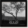 wallsthatspeak 20x20 Black Picture Frame for Puzzles Posters Photos or Artwork