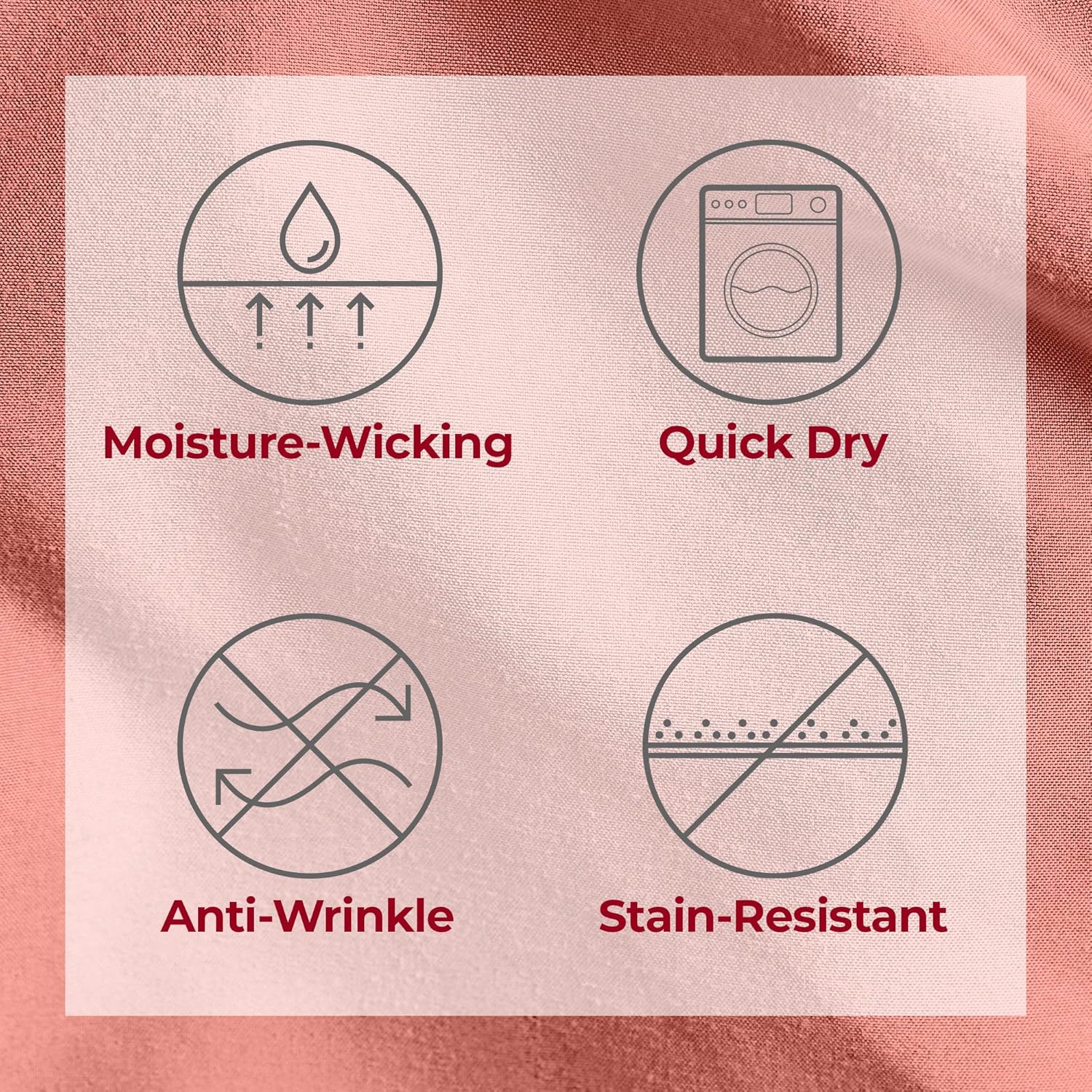 Mellanni Twin XL Sheets Set - 3 PC Iconic Collection Bedding - Hotel Luxury, Extra Soft, Cooling Bed Sheets - Wrinkle, Fade, Stain Resistant (Twin Extra Long, Coral)