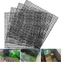 Adjustable Aquarium Fish Tank Divider Filter Bottom Plastic Grid Fish Tank Isolation Board Egg Crate Tray((Black, 4pcs 11.8X11.8Inch with 0.35Inch Hole)