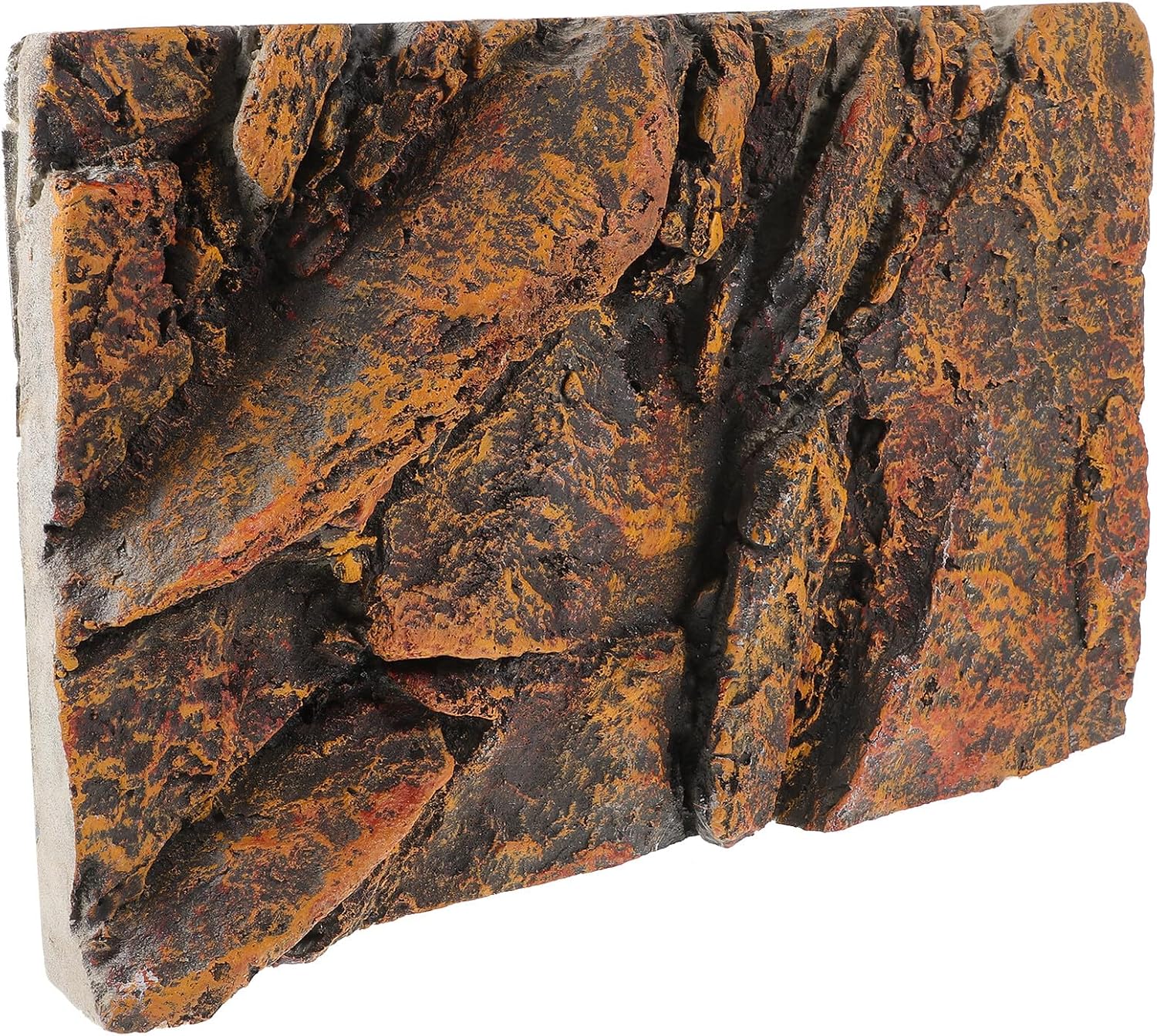Milisten PU Rock Terrarium Background Board Realistic Aquarium Decorative Panel for Reptile Tanks Fish Tanks Turtle Habitats Lightweight Simulation Scenery