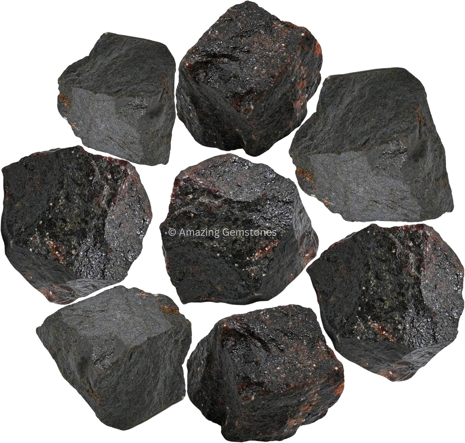 Amazing Gemstone Garnet Raw Crystals and Healing Stones, Natural Rocks for Tumbling and DIY Raw Stones and Crystals (1 lb)