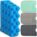 40 Pcs Replacement Filter Media Kit Compatible with Fluval 206/207, Aquarium Filters Set Including 4 Biological Foams, 36 Ammonia/Phosphate/Nitrite Remover