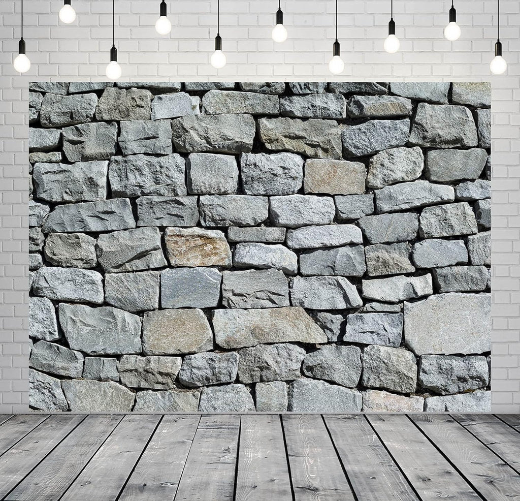 BELECO 15x8ft Fabric Vintage Brick Stone Wall Backdrop for Photography Ancient Rock Wall Textured Brick Stone Background Wallpaper Stone Wall Birthday Party Decorations Studio Booth Photo Props