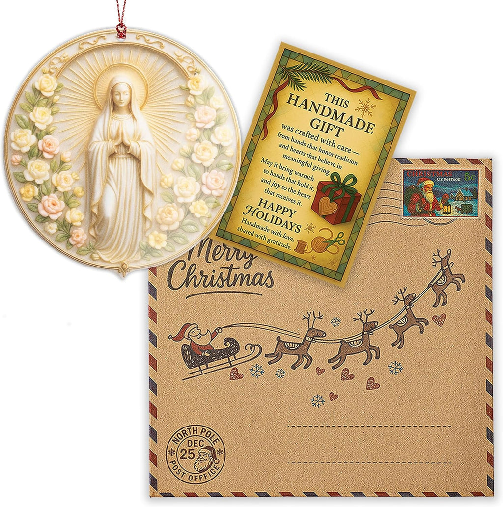 Nativity Ornaments - Regilious Christian Gifts for Women | Men - Christian Christmas Ornaments - Easter Decor - Christmas Decor - White Elephant Gifts - Xmas Tree Decoration