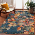 Liora Manne Marina Low Profile Durable Indoor/Outdoor Woven Rug- Fall in Love Multi 7'10" x 9'10"