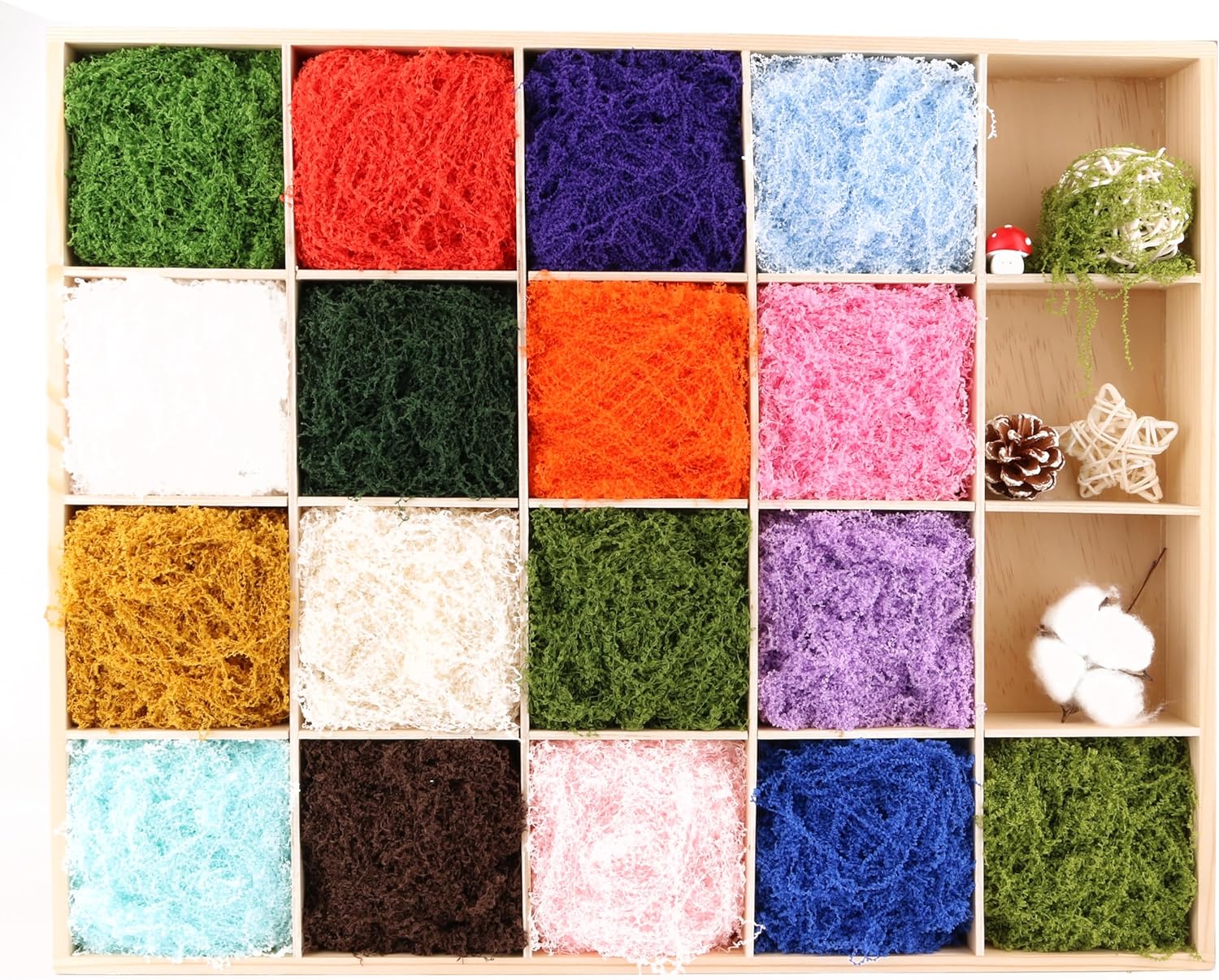 Caiyjhao Lifelike Green Artificial Moss, Suitable for Potted Plants, DIY Crafts, Fairy Garden, Flower Wall, Christmas, Glass Fish Tank Decoration (Light Purple 3.5oz)