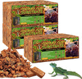 Riare 6 Pack Natural Coconut Chip Substrate for Reptiles- Compressed Coconut Husk Reptiles Bedding, Coco Husk Chip Terrarium Substrate for Snakes, Tortoises, Ball Python, Frogs, Bearded Dragon, Lizard