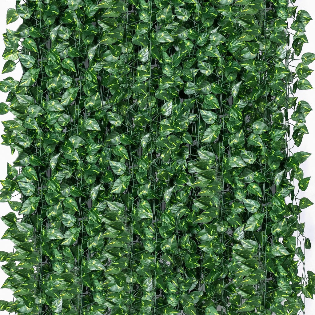 2190 Feet 299 Pack Fake Greenery Hanging Garland, Ivy Leaf Plants, Vine Leaves, Fake Flowers Foliage for Bedroom Garden Wall Decor
