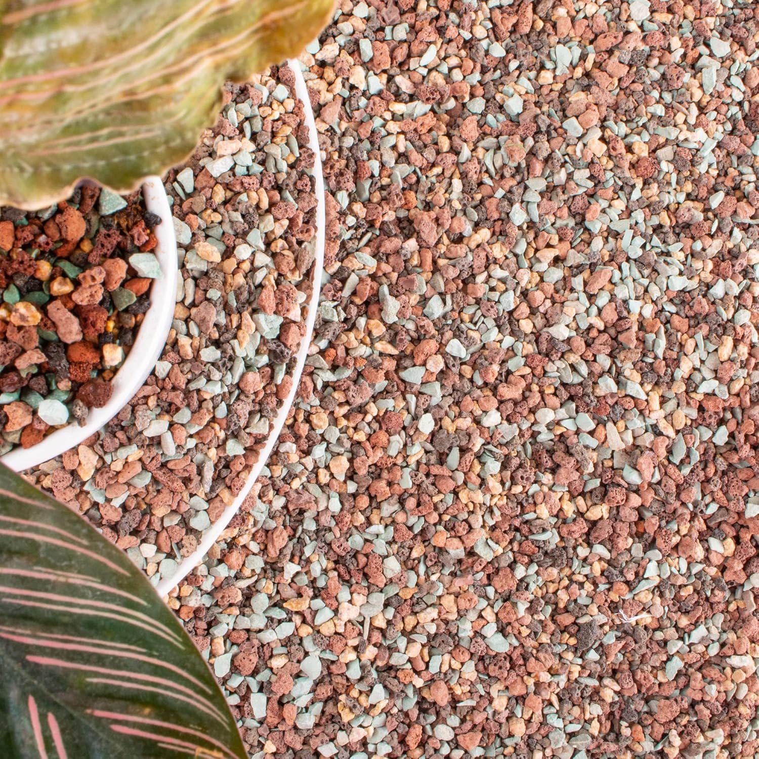 18lb Mix Lava Rocks for Plants in Door -Gravel Pebbles for Bonsai Succulent Cactus Potting Soil and Vase Fillers, Fairy Gardening,Top Dressing