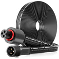 Permanent Outdoor Lights Extension Cable,H705A H705B H705C H706A H706B H706C,3 Pin Power Cord, Compatible with Go-ee Permanent Outdoor Lighting Systems (Black 13FT Extension Cable)